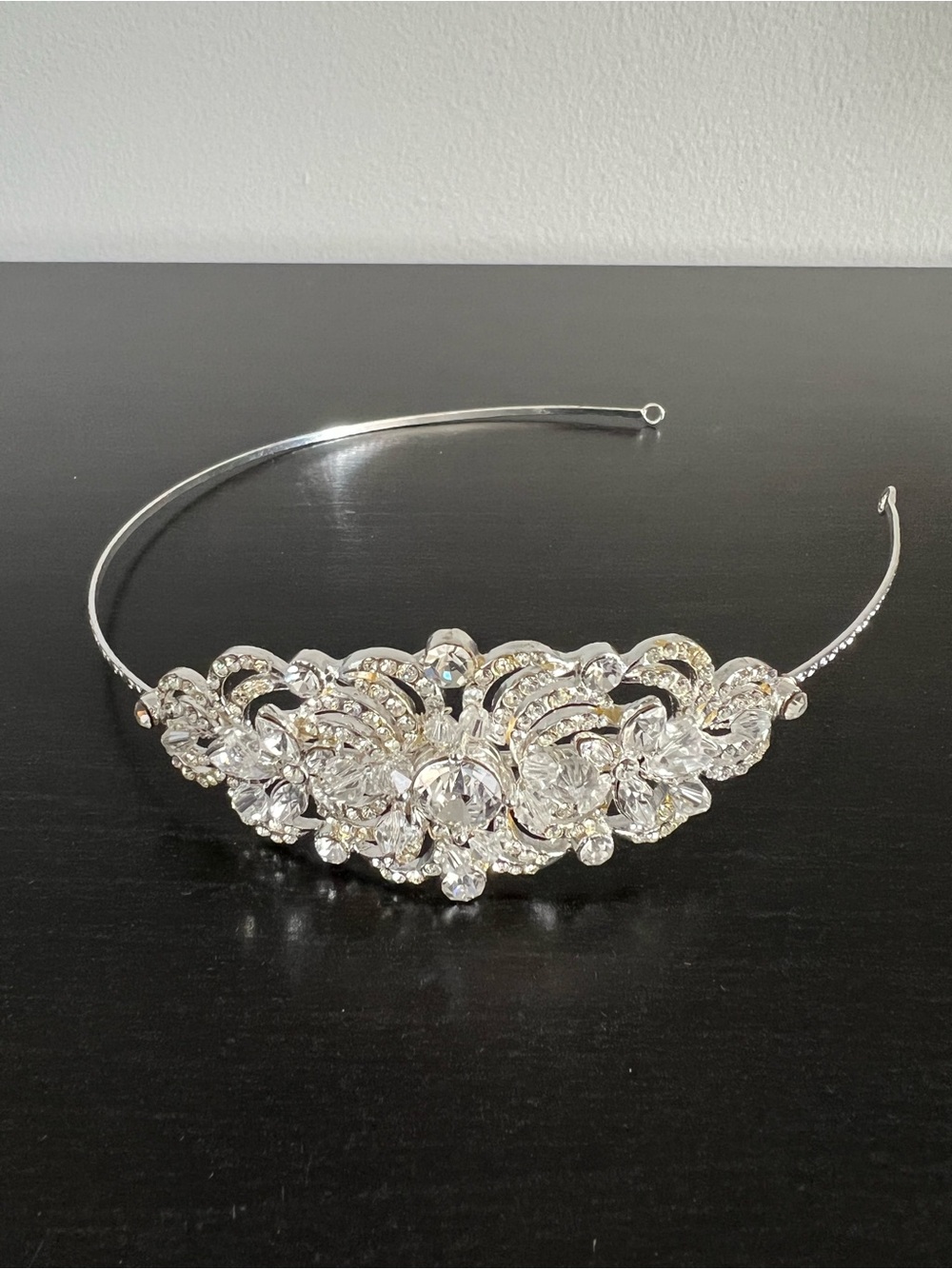 NWOT Crystal Vintage Silver Tiara Headband - Wedding